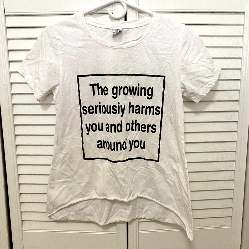VINTAGE - Young style by the roadside - short sleeves white shirt